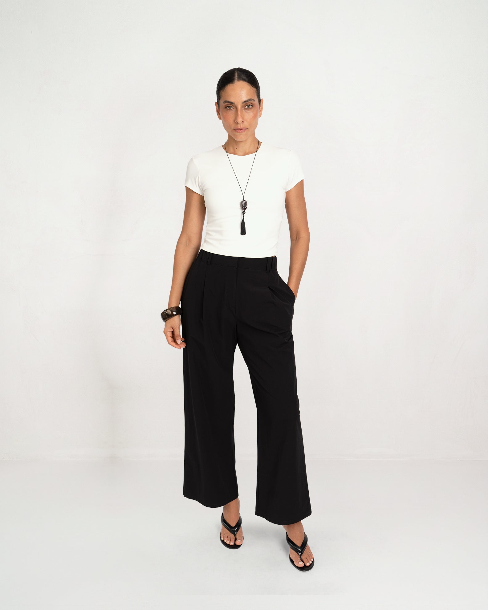 Pantalón Lana Negro