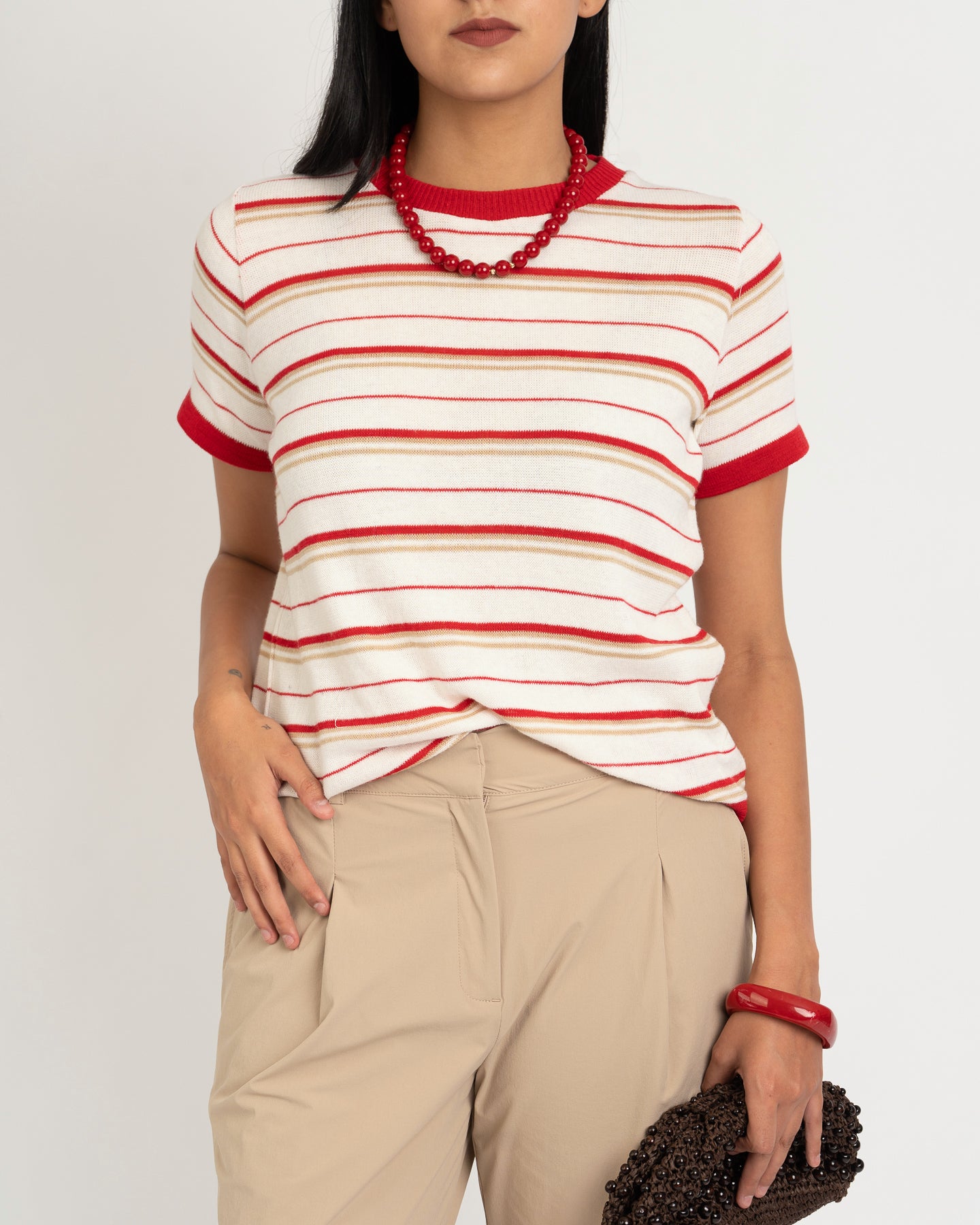 Pantalón Lana Beige