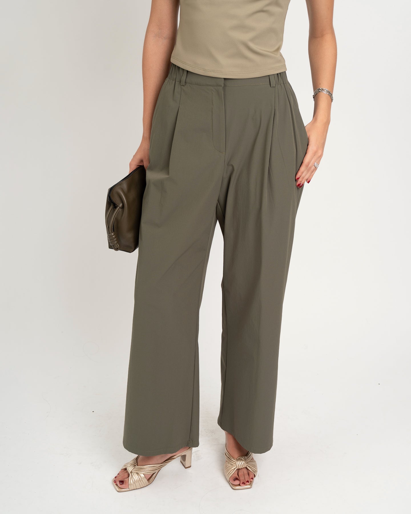Pantalón Lana Verde
